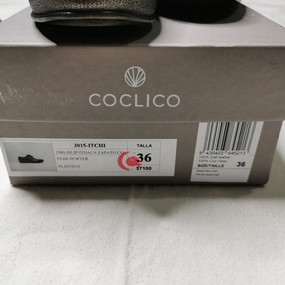 Coclico Itchi Flats Laceless Pewter Euro 36 - Picture 5 of 8
